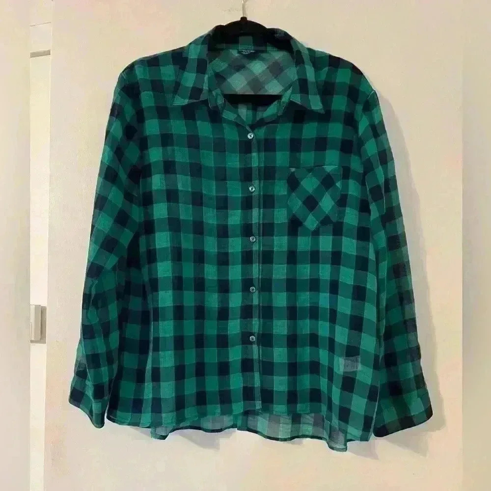 Free Vest included with checked shirt size L (H100)